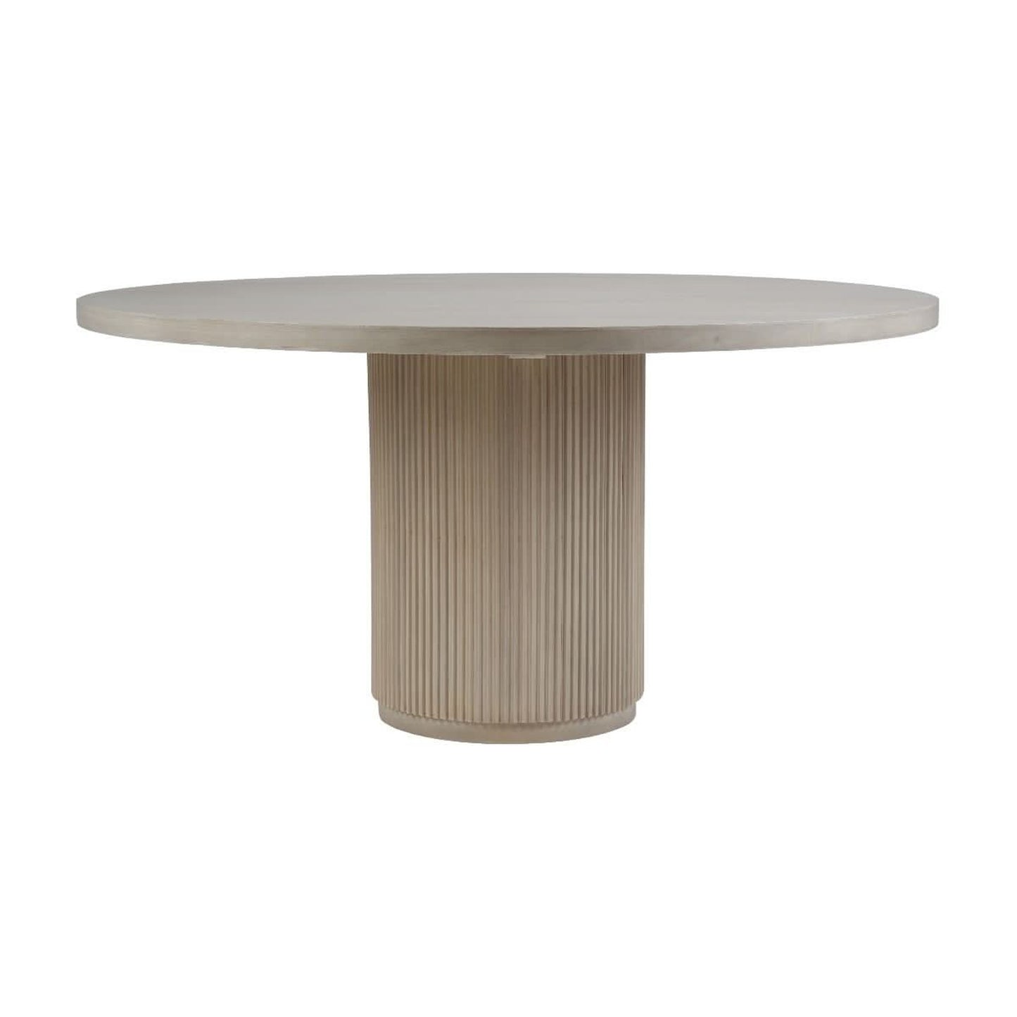Sabran Mahogany Round Dining Table in Sandbar - Chocolate Wood