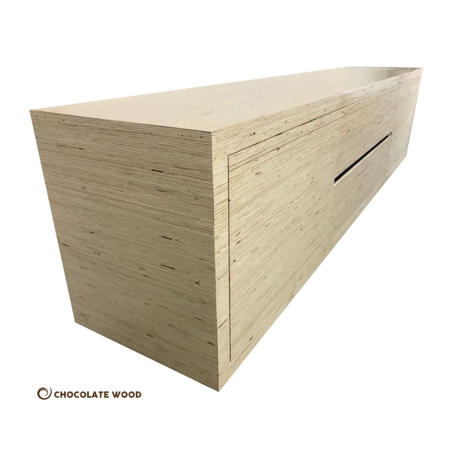 SANDY TV ENTERTAINMENT UNIT/LOWLINE IN NATURAL - AUSTRALIAN MADE TO ORDER - MyChocolateWood