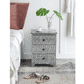 SANTA FE SIDE SHELL INLAY 3 DRAWER SIDE TABLE/BEDSIDE TABLE - MyChocolateWood