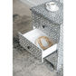 SANTA FE SIDE SHELL INLAY 3 DRAWER SIDE TABLE/BEDSIDE TABLE - MyChocolateWood