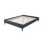 SASHA FABRIC QUEEN BED BASE IN MID GREY - MyChocolateWood