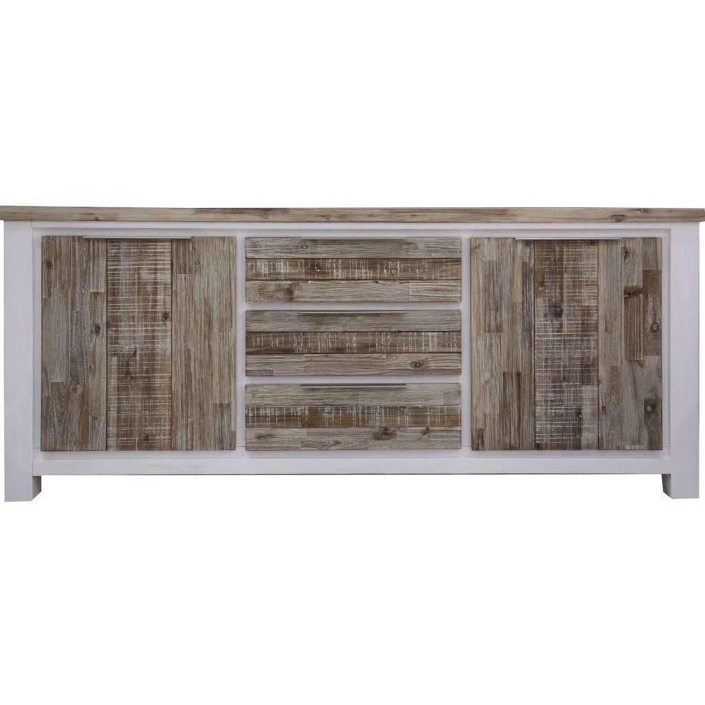 SCARBRO HAMPTONS SOLID ACACIA TIMBER BUFFET SIDEBOARD 2 DOORS 3 DRAWERS