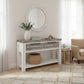 SCARBRO HAMPTONS SOLID ACACIA TIMBER CONSOLE TABLE WITH 2 DRAWERS - MyChocolateWood