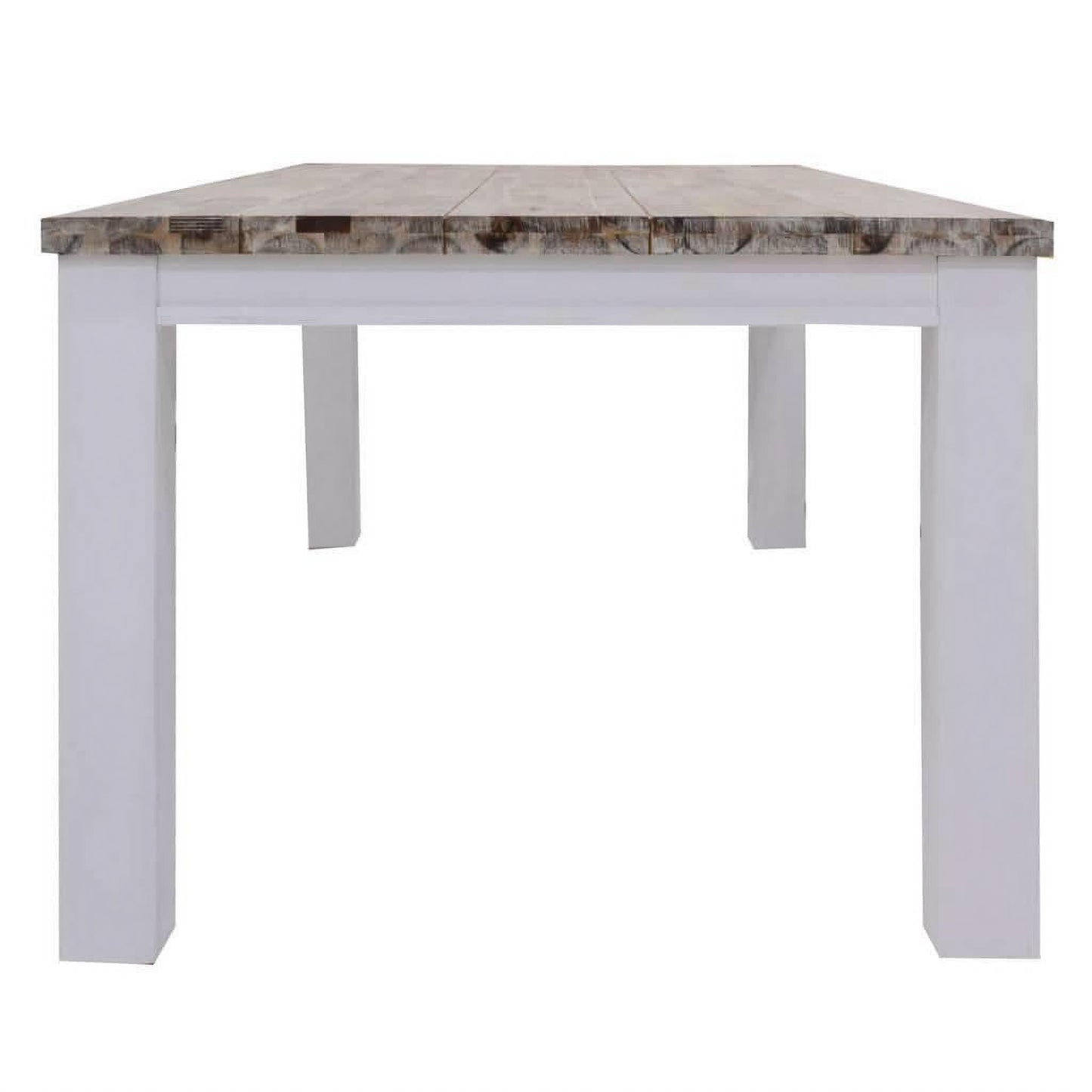 Scarbro Hamptons Solid Acacia Timber Dining Table 225cm - Chocolate Wood