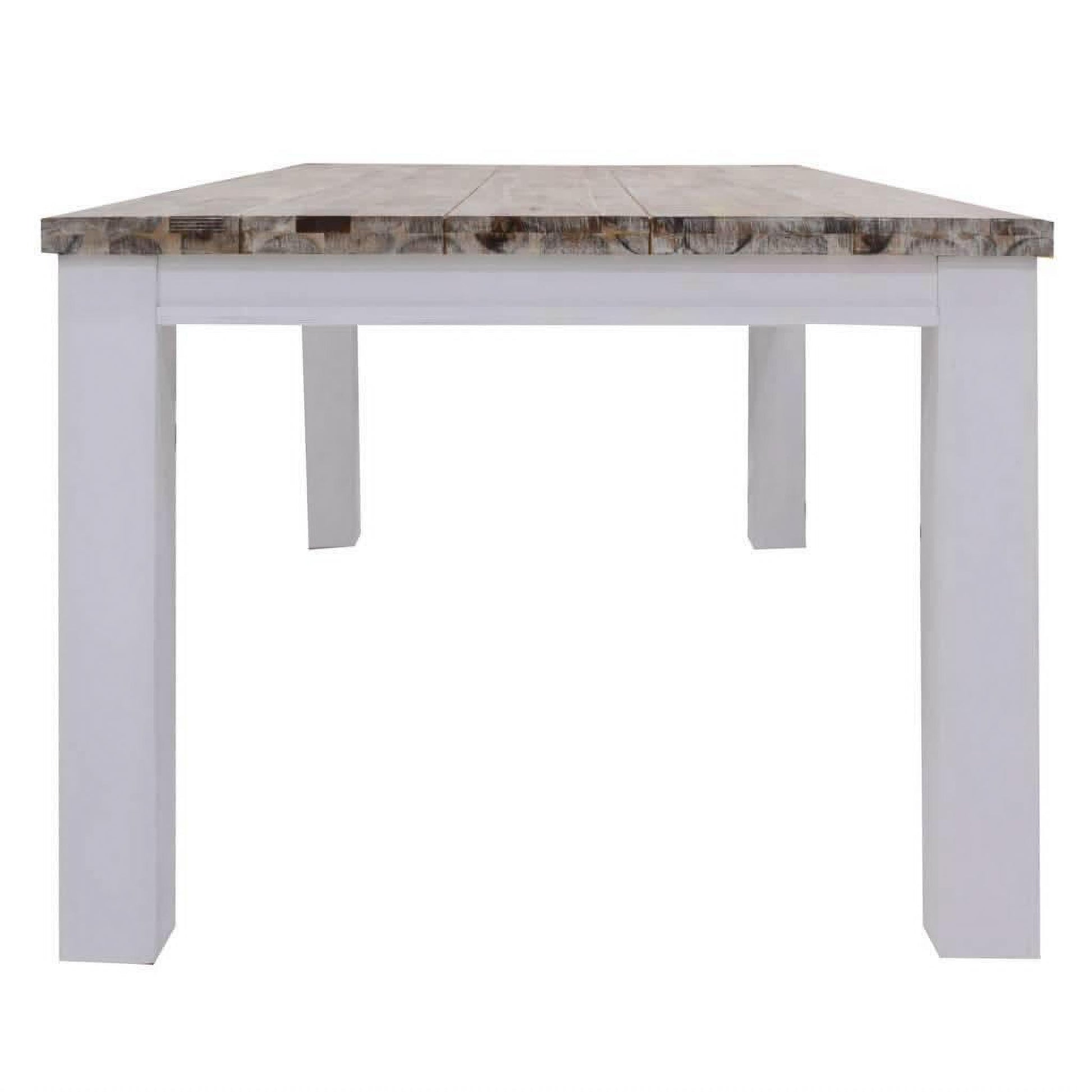 Scarbro Hamptons Solid Acacia Timber Dining Table 225cm - Chocolate Wood