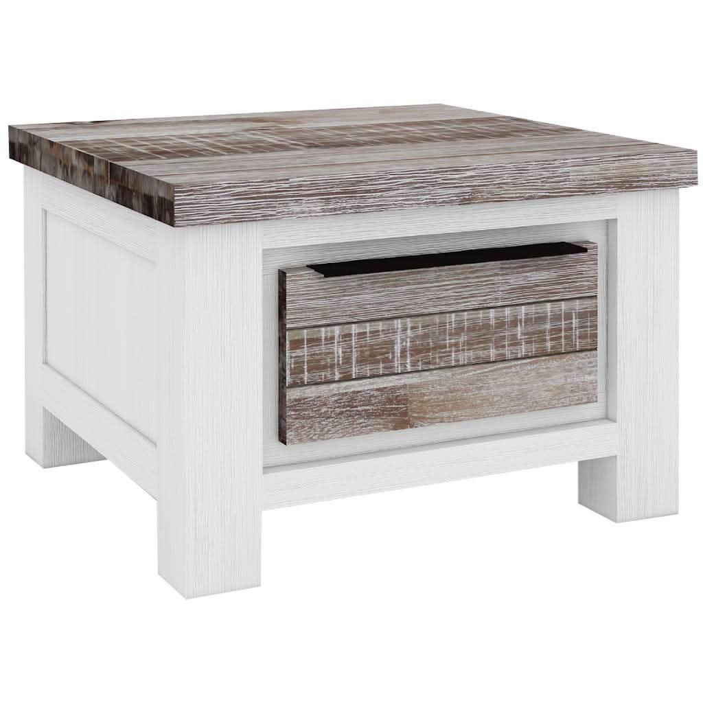 SCARBRO HAMPTONS SOLID ACACIA TIMBER LAMP TABLE WITH 1 DRAW - MyChocolateWood