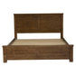 Scotti Solid Pine Bed in Aged Sundried Ash, King - Chocolate Wood