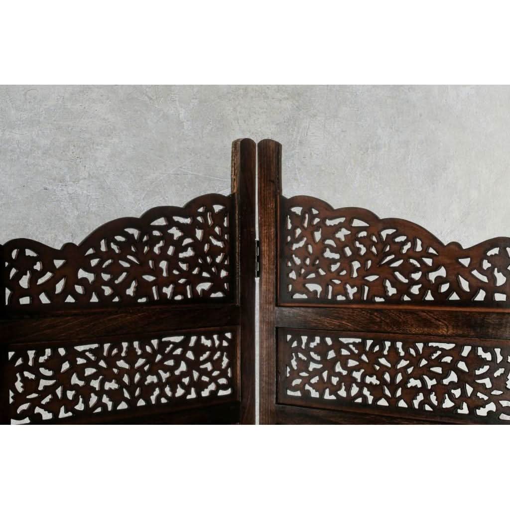 SCREEN ZANETTI 200 X 2.4 X 180CM-BURNT BROWN - MyChocolateWood