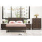 Severin Solid & Veneer Malaysian Hardwood Queen Bedroom Suite in Walnut
