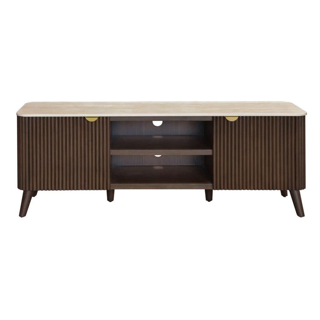 SEVERIN SOLID & VENEER MALAYSIAN HARDWOOD 2-DRAWER/2NICHE ETU - MyChocolateWood