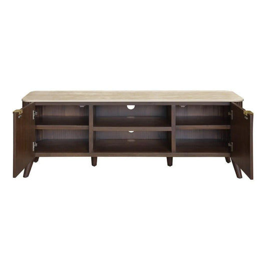 SEVERIN SOLID & VENEER MALAYSIAN HARDWOOD 2-DRAWER/2NICHE ETU - MyChocolateWood