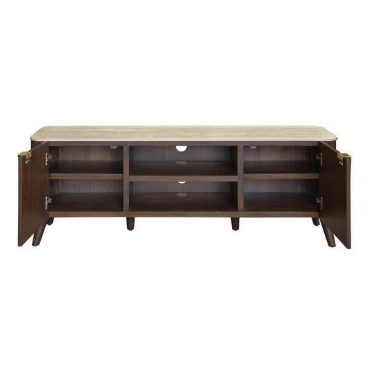 SEVERIN SOLID & VENEER MALAYSIAN HARDWOOD 2-DRAWER/2NICHE ETU - MyChocolateWood