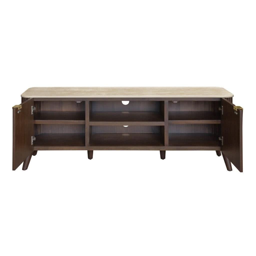 SEVERIN SOLID & VENEER MALAYSIAN HARDWOOD 2-DRAWER/2NICHE ETU - MyChocolateWood