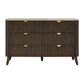 SEVERIN SOLID & VENEER MALAYSIAN HARDWOOD 6 DRAWER DRESSER/ 6 DRAWER CHEST OF DRAWERS WALNUT - MyChocolateWood
