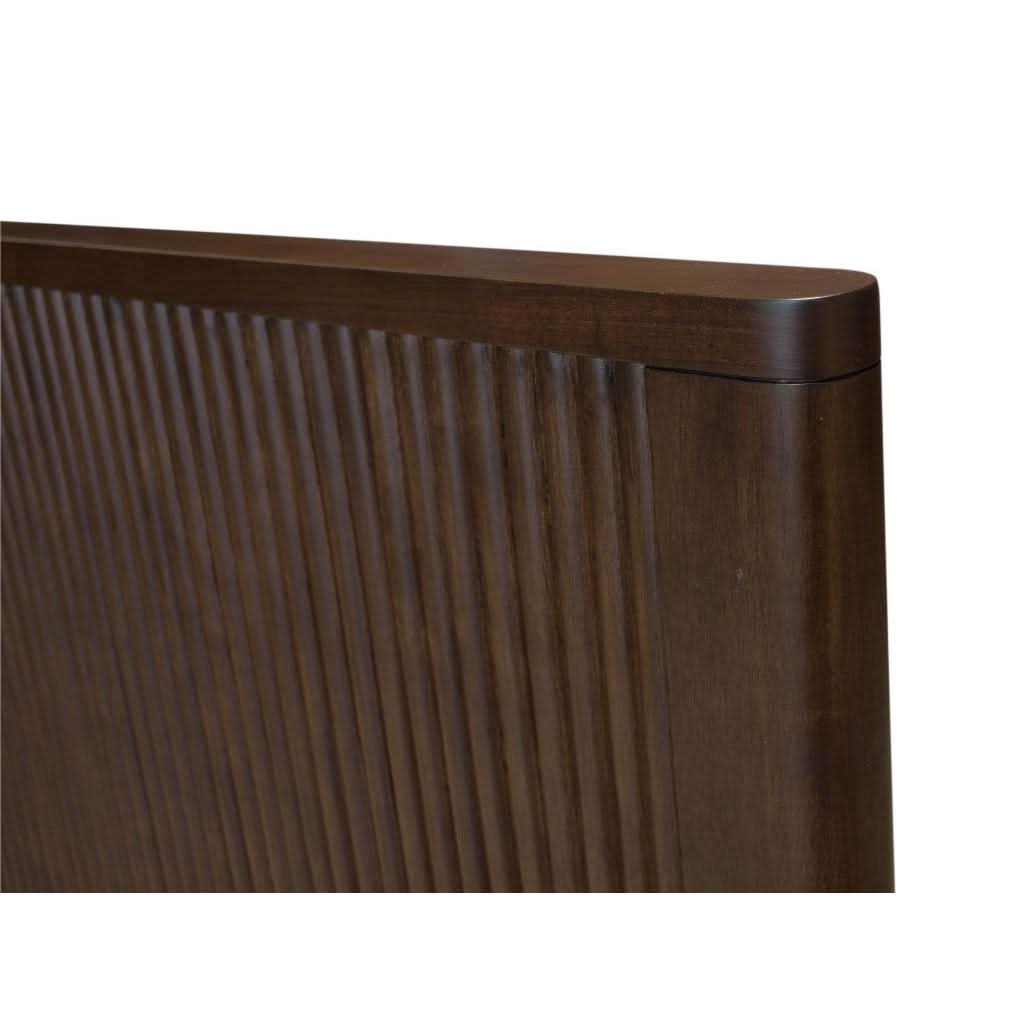 SEVERIN SOLID & VENEER MALAYSIAN HARDWOOD KING BED WALNUT - MyChocolateWood