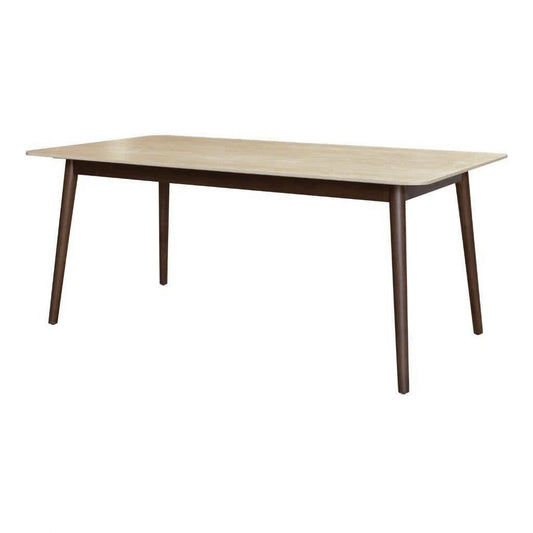 SEVERIN SOLID & VENEER MALAYSIAN HARDWOOD RECTANGULAR DINING TABLE 180CM