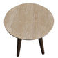SEVERIN SOLID & VENEER MALAYSIAN HARDWOOD ROUND LAMP TABLE/SIDE TABLE  WALNUT DIA.50CM - MyChocolateWood
