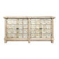 SHULI CHINESE ANTIQUE REPRODUCTION 4-DOOR BUFFET SIDEBOARD W/METAL STUDS 160 CM - MyChocolateWood