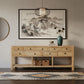 SHULI CHINESE ANTIQUE REPRODUCTION 9-DRAWER HALL TABLE WITH SHELF RECLAIMED ELM - MyChocolateWood