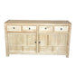 SHULI CHINESE ANTIQUE REPRODUCTION BUFFET SIDEBOARD 2-DOORS 4-DRAWERS ELM - MyChocolateWood