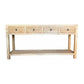 SHULI CHINESE ANTIQUE REPRODUCTION HALL TABLE/CONSOLE WITH SHELF & 4 DRAWERS RECLAIMED ELM - MyChocolateWood
