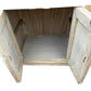 SHULI RECLAIMED ELM CHINESE ANTIQUE REPRODUCTION BEDSIDE TABLE 1 DRAWER 2 DOORS - MyChocolateWood
