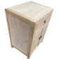 SHULI RECLAIMED ELM CHINESE ANTIQUE REPRODUCTION BEDSIDE TABLE 1 DRAWER 2 DOORS - MyChocolateWood