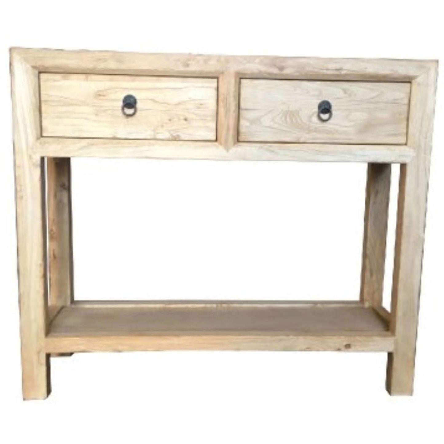 SHULI RECLAIMED ELM CHINESE ANTIQUE REPRODUCTION HALL TABLE/CONSOLE W/ SHELF