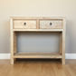 SHULI RECLAIMED ELM CHINESE ANTIQUE REPRODUCTION HALL TABLE/CONSOLE W/ SHELF - MyChocolateWood
