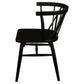 SIERRA SOLID OAK DINING CHAIRS IN BLACK SET OF 2 - MyChocolateWood