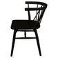 Sierra Solid Oak Cross Back Dining Chair in Black side view