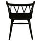 SIERRA SOLID OAK DINING CHAIRS IN BLACK SET OF 2 - MyChocolateWood