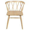 SIERRA SOLID OAK DINING CHAIRS IN NATURAL SET OF 2