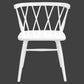 SIERRA SOLID OAK DINING CHAIRS IN WHITE SET OF 2 - MyChocolateWood