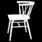 SIERRA SOLID OAK DINING CHAIRS IN WHITE SET OF 2 - MyChocolateWood