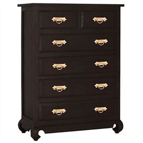 SINAI SOLID MAHOGANY TIMBER 6 DRAWER TALLBOY/CHEST OF 6 DRAWERS CHOCOLATE COLOUR - BY SPECIAL ORDER ONLY - MyChocolateWood