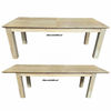 Sinclair Recycled Elm Rustic Farmhouse Extension Dining Table - Chocolate Wood