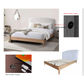 SOLENE FABRIC DOUBLE BED WITH UPH BH & USB SANDSTONE - MyChocolateWood