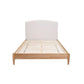 SOLENE FABRIC DOUBLE BED WITH UPH BH & USB SANDSTONE - MyChocolateWood