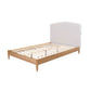 SOLENE FABRIC DOUBLE BED WITH UPH BH & USB SANDSTONE - MyChocolateWood