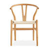 SOLID BEECHWOOD FRAME WISHBONE CHAIR IN NATURAL