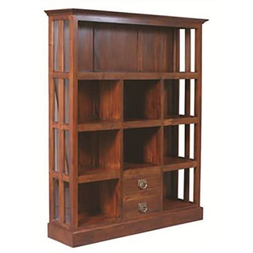Solid Mahogany Timber 9 Block Display Cabinet - Mahogany - SPECIAL ORDER ONLY - MyChocolateWood
