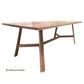 SOLID MILAN AMERICAN OAK DINING TABLE 210CM MADE TO ORDER - MyChocolateWood