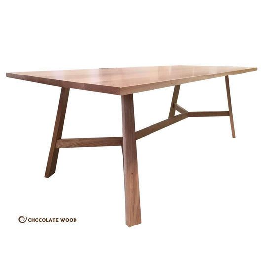 SOLID MILAN AMERICAN OAK DINING TABLE 210CM MADE TO ORDER