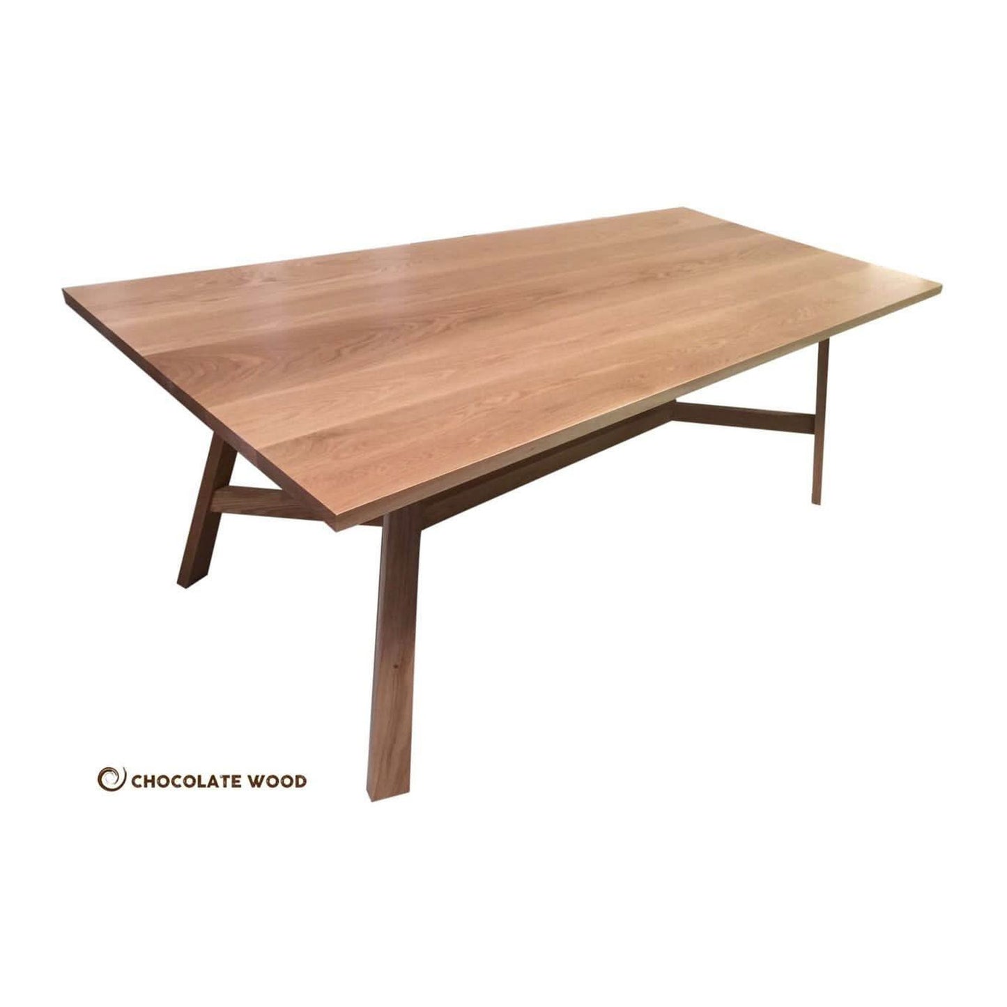 SOLID MILAN AMERICAN OAK DINING TABLE 210CM MADE TO ORDER