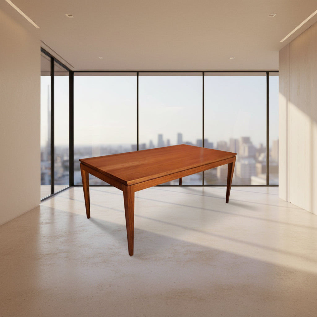 SOLID TASSIE OAK MELROSE DINING TABLE - 240CM. AUSTRALIAN MADE TO ORDER - MyChocolateWood