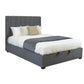 SOMERSET GAS LIFT STORAGE QUEEN  BED DARK GREY - MyChocolateWood