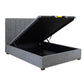 SOMERSET GAS LIFT STORAGE QUEEN  BED DARK GREY - MyChocolateWood