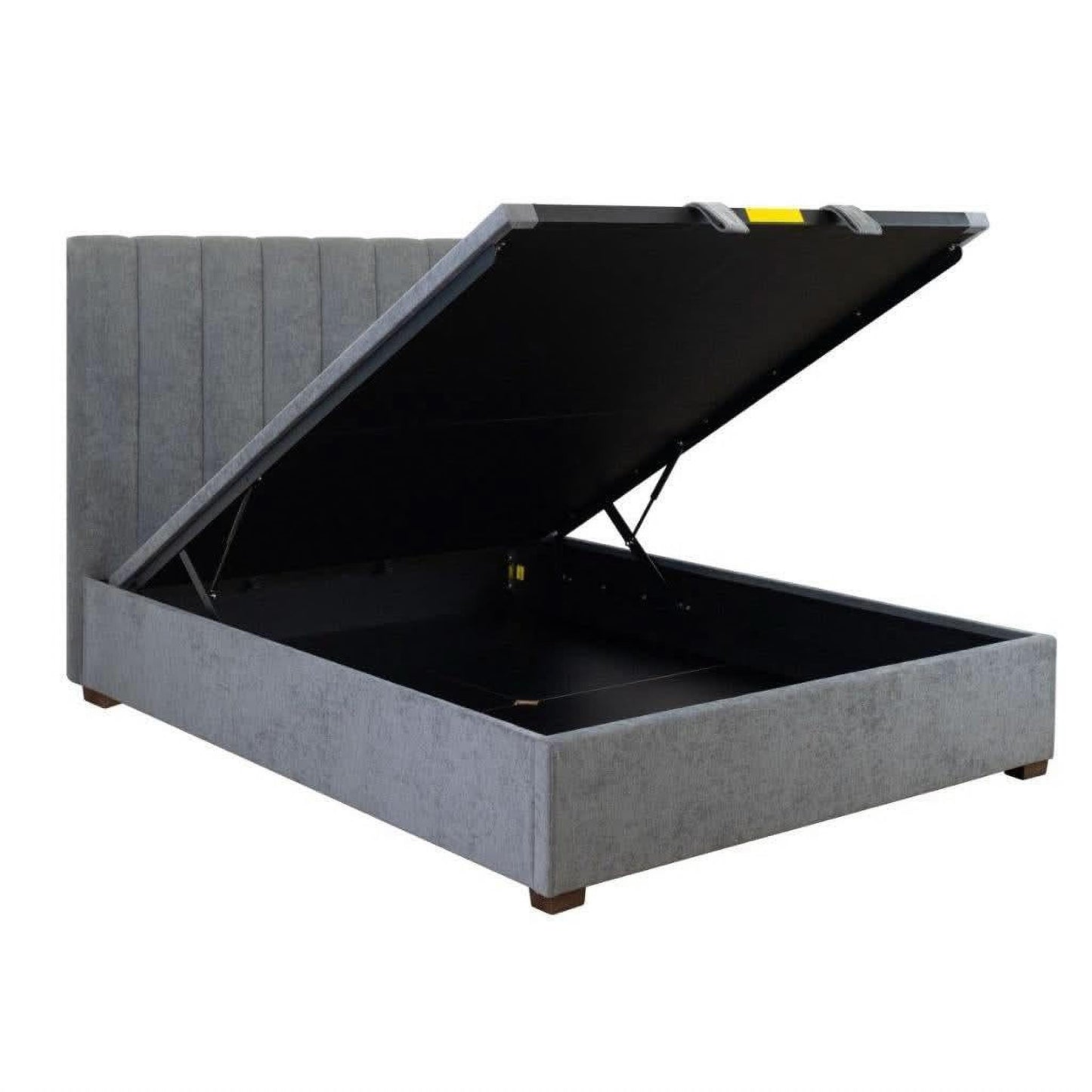 SOMERSET GAS LIFT STORAGE QUEEN BED DARK GREY