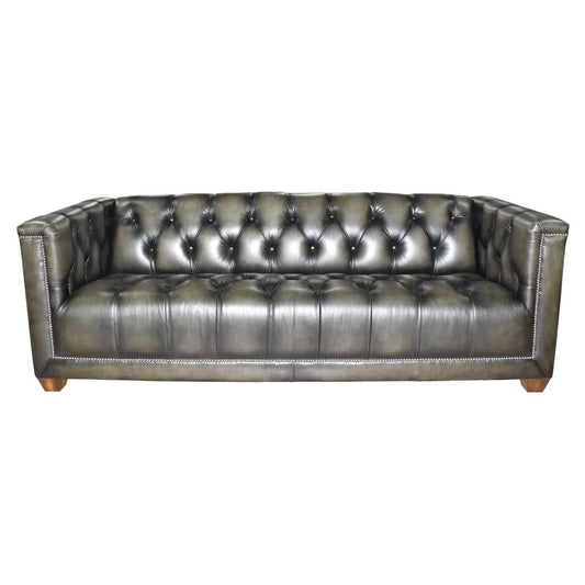 SOPHIA GENUINE TOP GRAIN LEATHER 3-SEATER SOFA ILLYRIAN COLOUR - MyChocolateWood